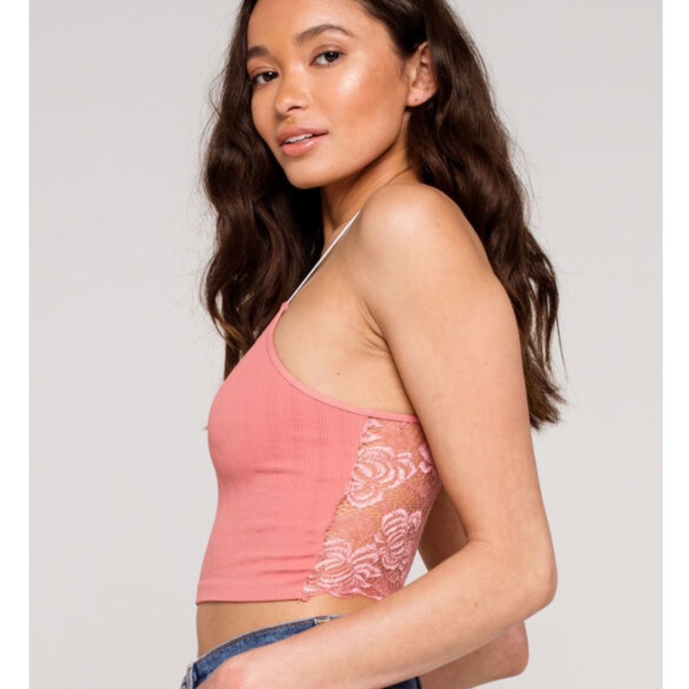 NWT Full Tilt Strappy Lace Back Seamless Cami - Picture 3 of 7
